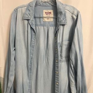 Mossimo Supply Co. Denim Long Sleeve Shirt